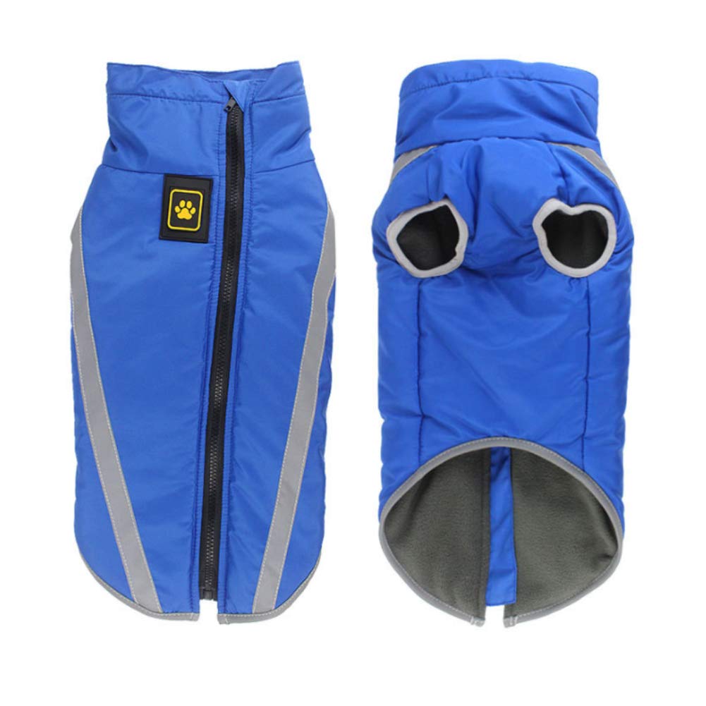 FEimaX Hundemantel Hundejacke wasserdichte Reflektierende Wintermantel mit Fleece Gefüttert Hund Wel