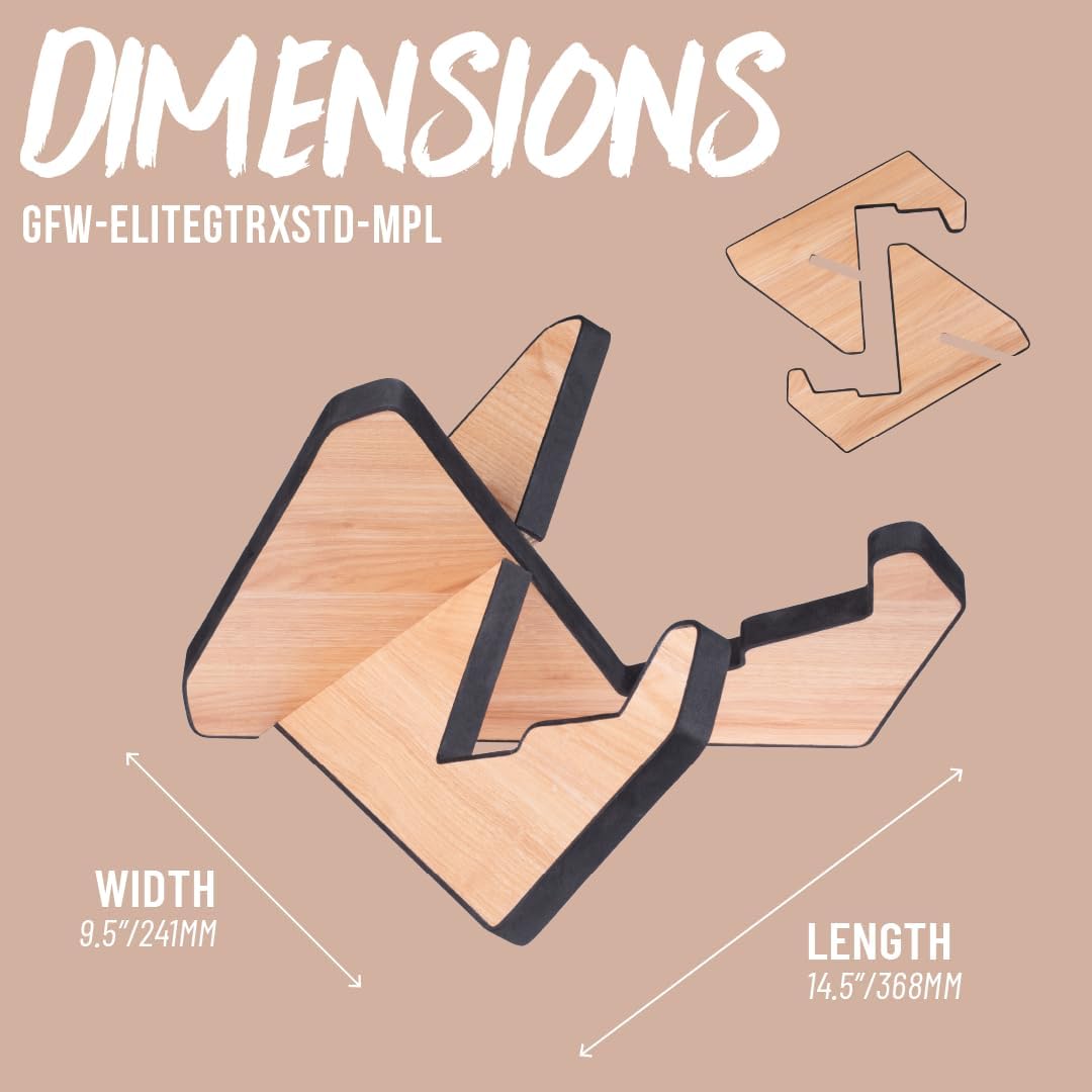 Gator Frameworks Elite Series X-Style Holz-Gitarrenständer in natürlichem Ahorn-Finish Passend für A