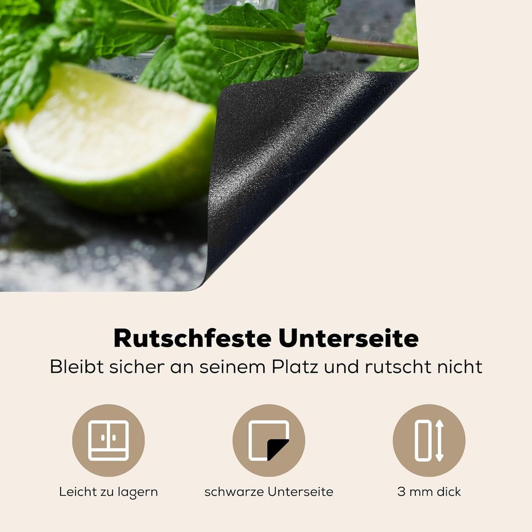 KitchenYeah© Herdabdeckplatte Einteilig Ceranfeld Abdeckplatte Küche Deko Ceranfeldabdeckung Herdabd