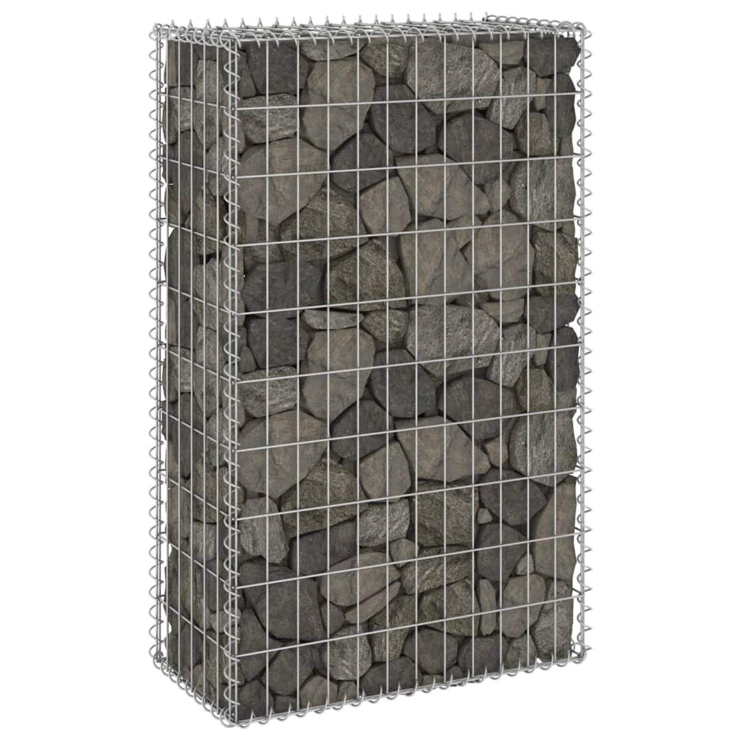 Tidyard Gabionenwand mit Abdeckung Gabione Steingabionen Steinkorb Gabionen Wand Drahtkorb Draht Mau