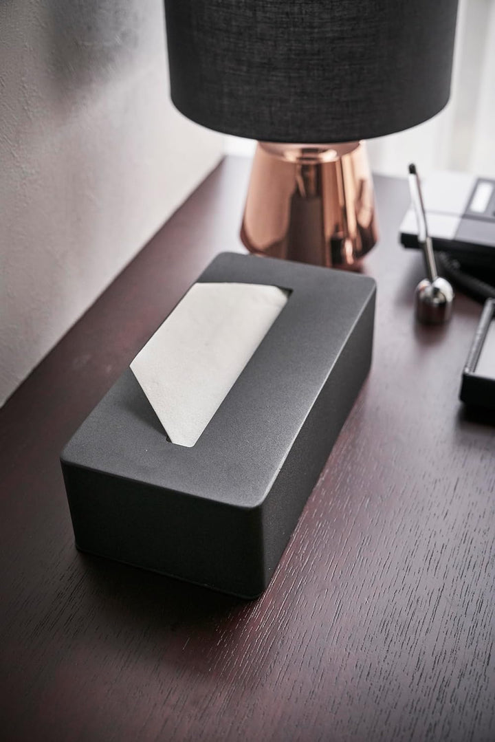 Tissue case - Tower - black Schwarz, Schwarz