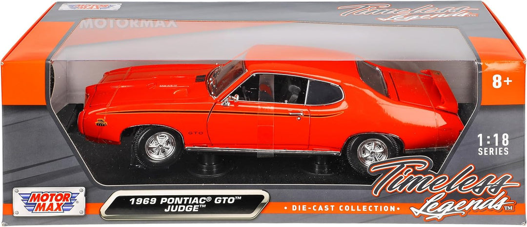 Motormax Pontiac GTO Judge 1969 Coupe Orange Oldtimer 1/18 Modellauto Modell Auto