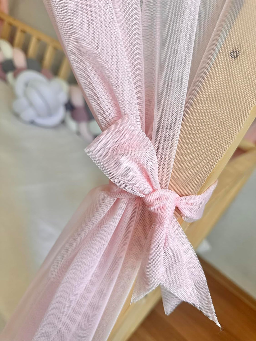 Baby Fancyroom Hausbett Himmel Betthimmel rosa für Kinderbett Kinderzimmer Baldachin Bettvorhang Bet