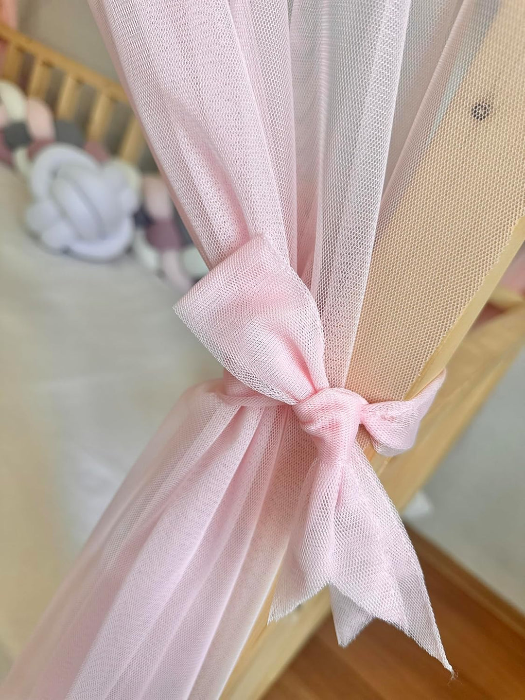 Baby Fancyroom Hausbett Himmel Betthimmel rosa für Kinderbett Kinderzimmer Baldachin Bettvorhang Bet