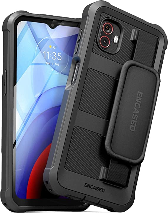 ENCASED Falcon Serie für Samsung Galaxy XCover 6 Pro Hülle mit Handschlaufe Ganzkörper-Schutzhülle (