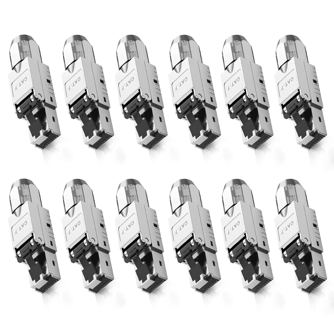 CAT 7 RJ45 Stecker Netzwerkstecker, rj45 stecker werkzeuglos LSA, vollgeschirmt STP, 10 Gbit/s (10GB