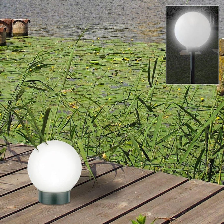 Solar Kugelleuchten 2er Set LED Gartenleuchten 3 in 1 Aussen Solarleuchten | BURI Solarleuchte mit D