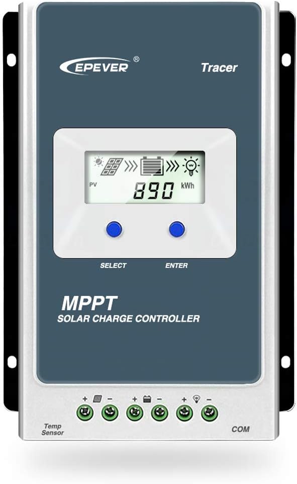 EPEVER 10A MPPT Solarladeregler Solarmodul Solarpanel TracerAN Serie mit 12 V/24 V DC automatisch id