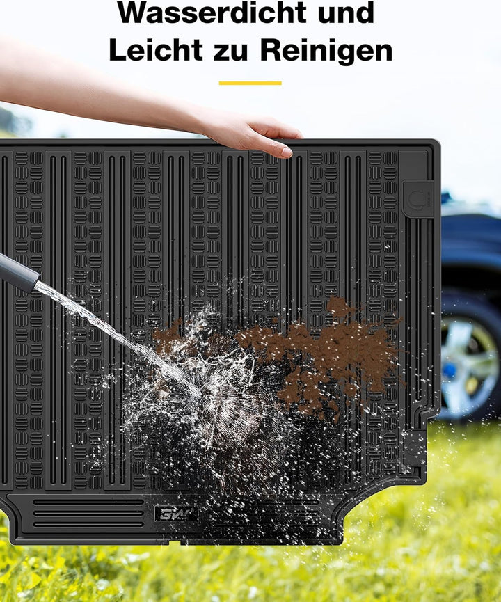 3W Kompatibel mit Land Rover Defender 110 2020-2023, TPE Allwetter-Massanfertigung Kofferraummatte W
