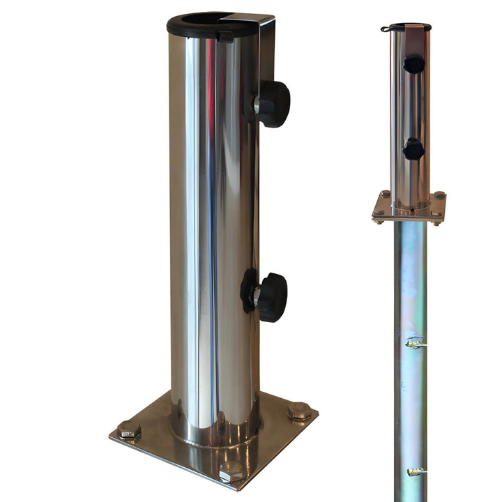 ProKIRA® Sonnenschirmständer Schirmständer Gartenschirm Bodenplatte für Bodenmontage inklusive Boden