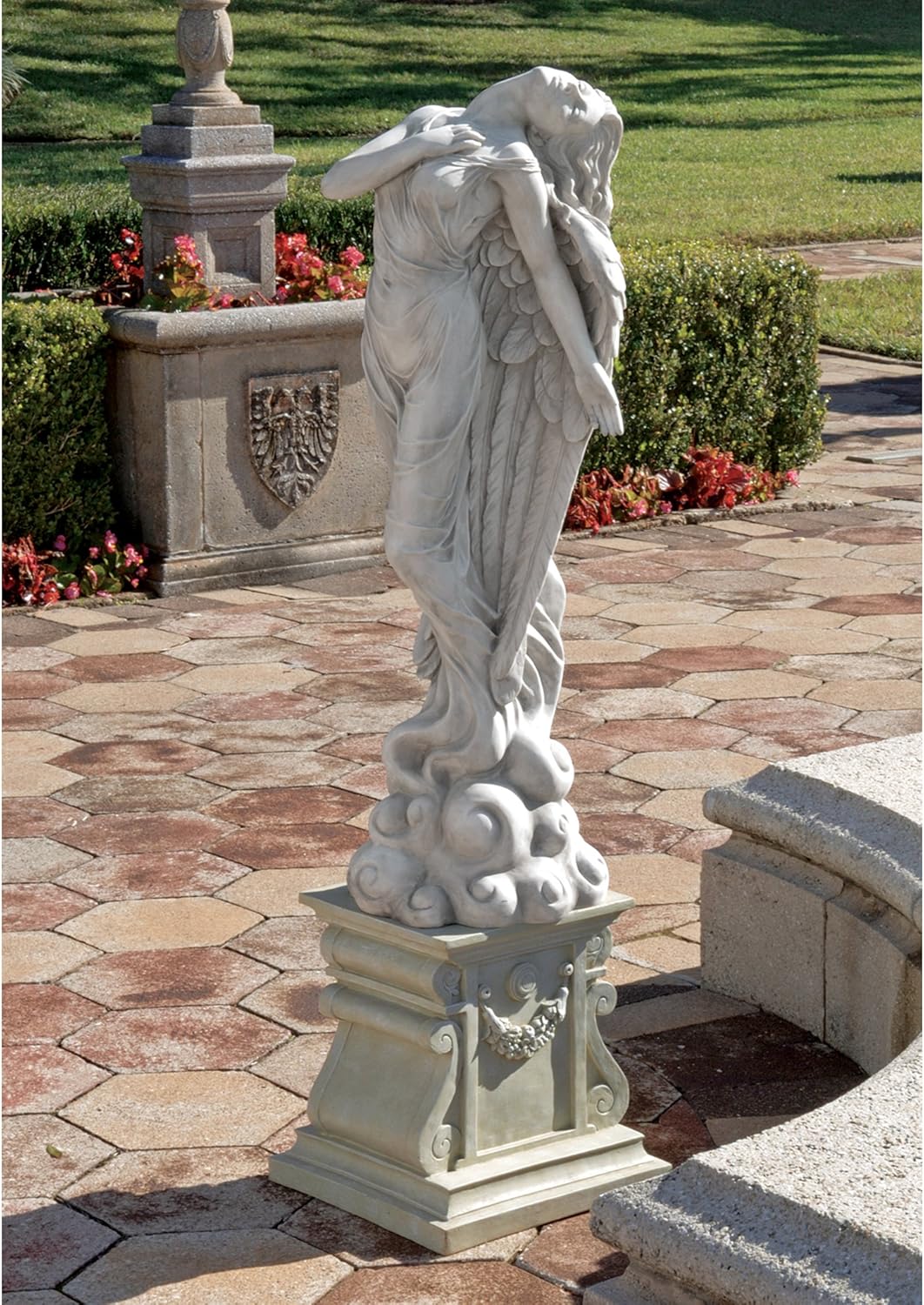 Design Toscano Aufsteigender Engel, Skulptur für das Anwesen klein, klein