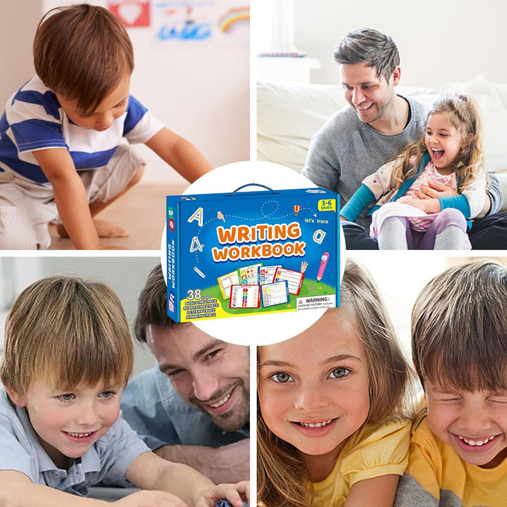 Generisch Schreibbuch Für Kinder - Wiederverwendbare Übungsbücher Zum Nachspuren,Bildungsaktivitäten