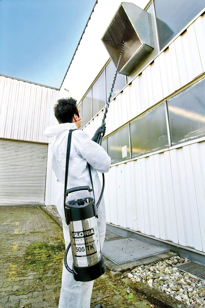 GLORIA Hochleistungssprühgerät 505 TK Profiline | 5 L Füllinhalt | Profi-Drucksprüher aus rostfreiem
