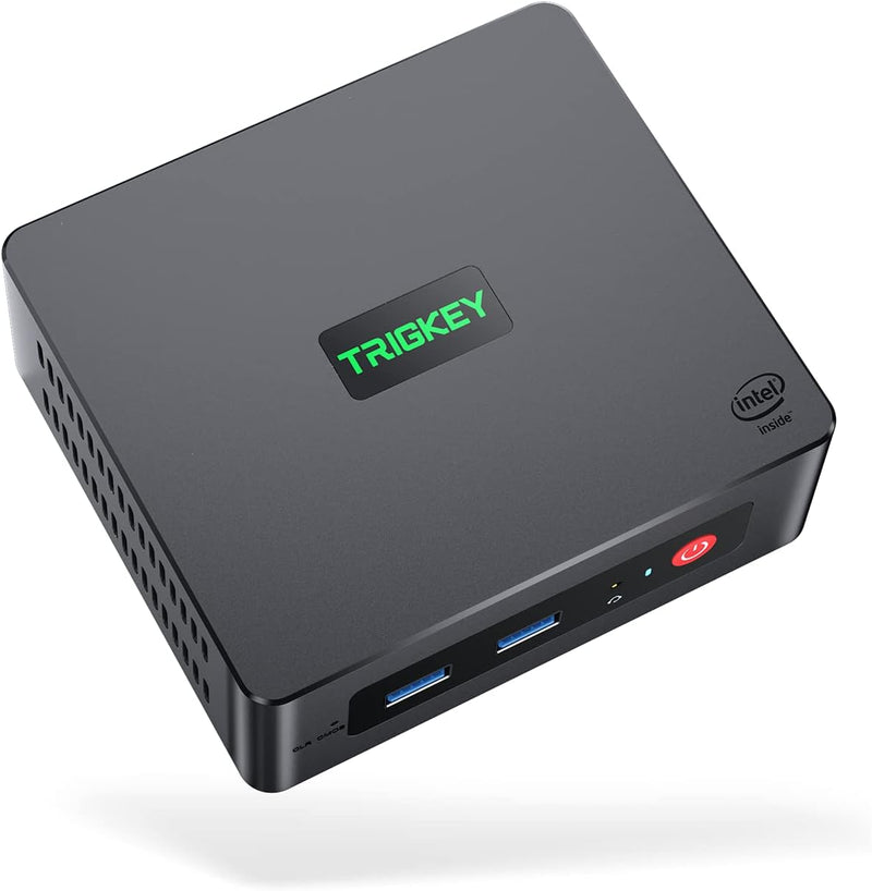 TRIGKEY Mini PC N100 G4 Mini-PC Intel 12th Gen Intel Alder Lake-N100 16G DDR4 500G, Unterstützt Dual