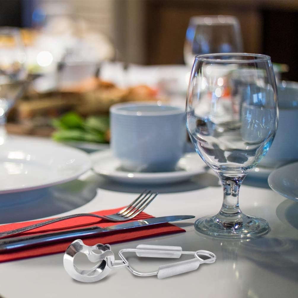 HEMOTON 2 Sätze Schneckenpfanne mit 12 Löcher Zange Meeresfrüchte Teller Meeresfrüchte Werkzeug Set