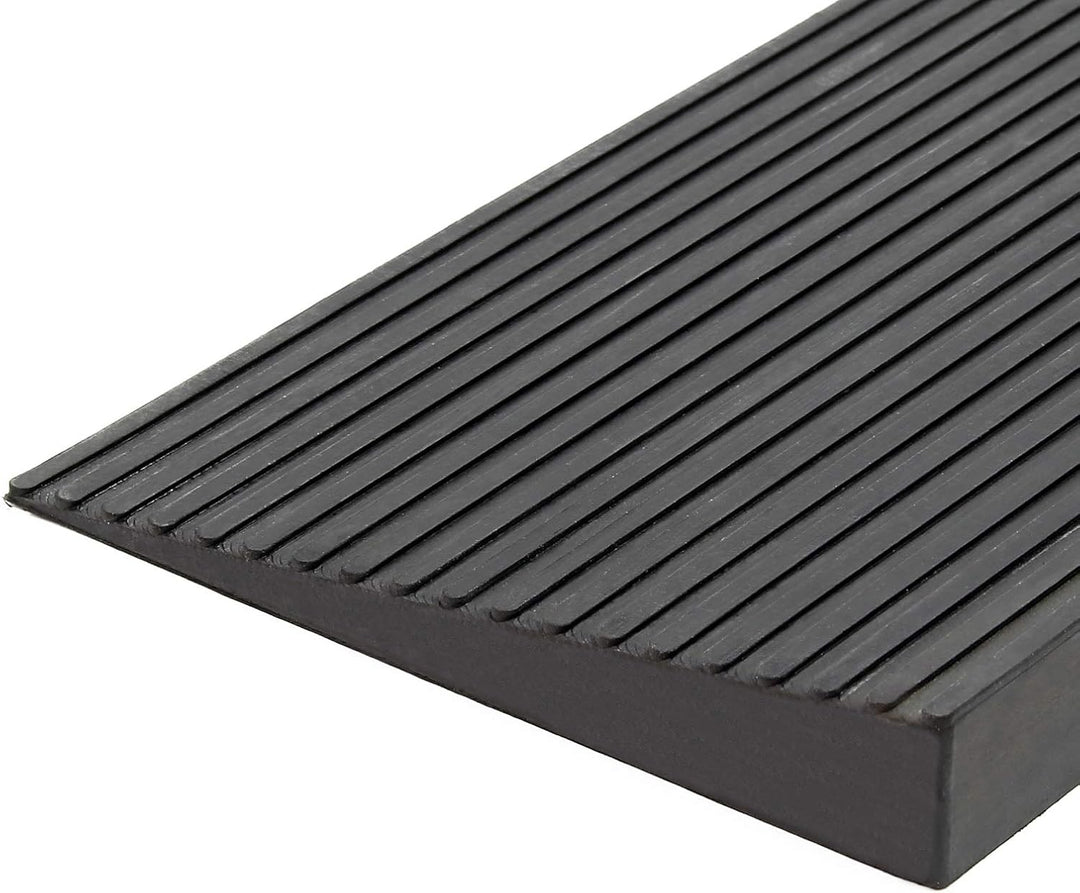 Türschwellenrampe 35x200x900mm für Rollstuhl & Rollator, Vollgummi, rutschfeste Oberfläche, kürzbar