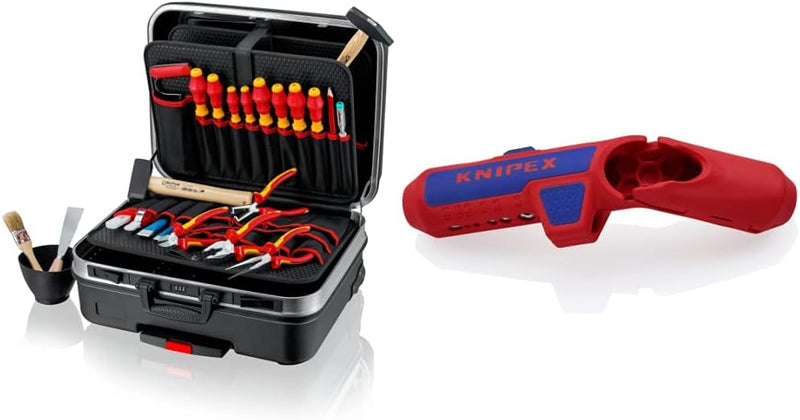 KNIPEX 00 21 06 HL S Werkzeugkoffer "BIG Basic Move" Elektro Werkzeug-Trolley | Rollkoffer & ErgoStr