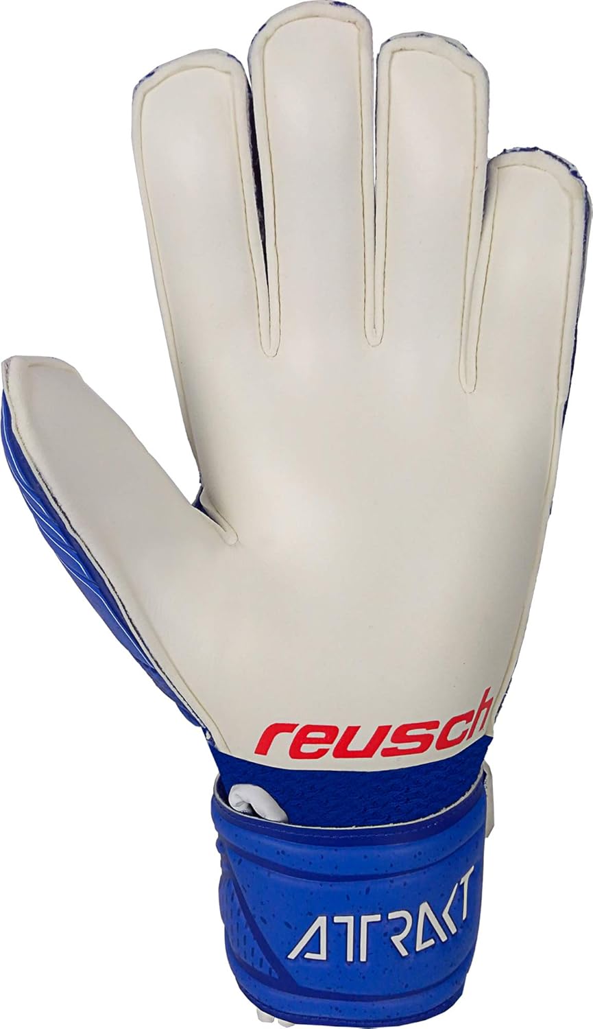 Reusch Unisex Torwarthandschuhe Attrakt Grip Finger Support Junior blau / weiss 5.5, blau / weiss 5.