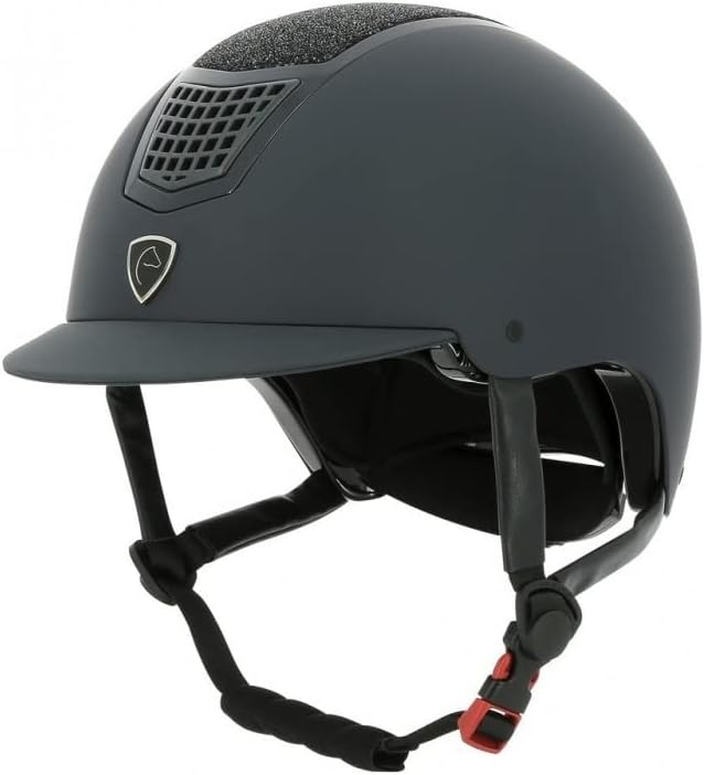 Equi-Theme Reithelm AIRY mit Glitzereinsatz blau/blau blau/blau L (59-61cm), blau/blau L (59-61cm)