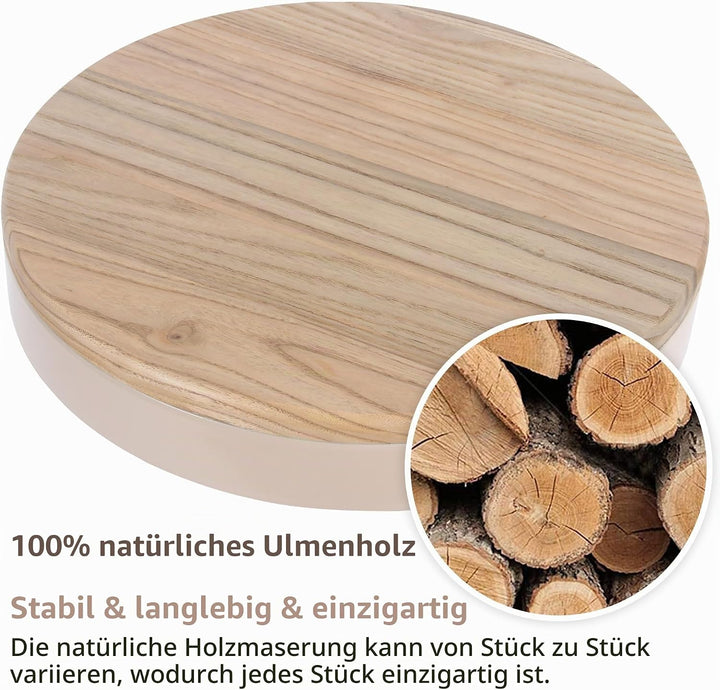 YOUNIKE Barhocker 2er Set Holz Barstuhl Höhenverstellbar Schwenkbar Tresenhocker Küchenhocker Höhe B