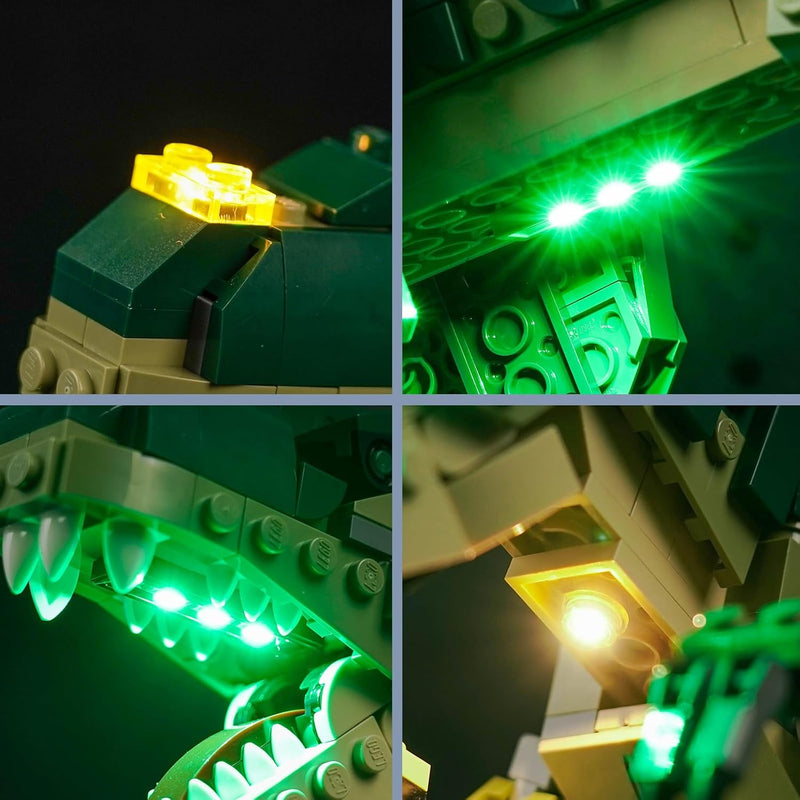 Led Licht Set Kompatibel mit Lego 31151 T. rex (Kein Modell), Dekorationsbeleuchtungsset Compatible