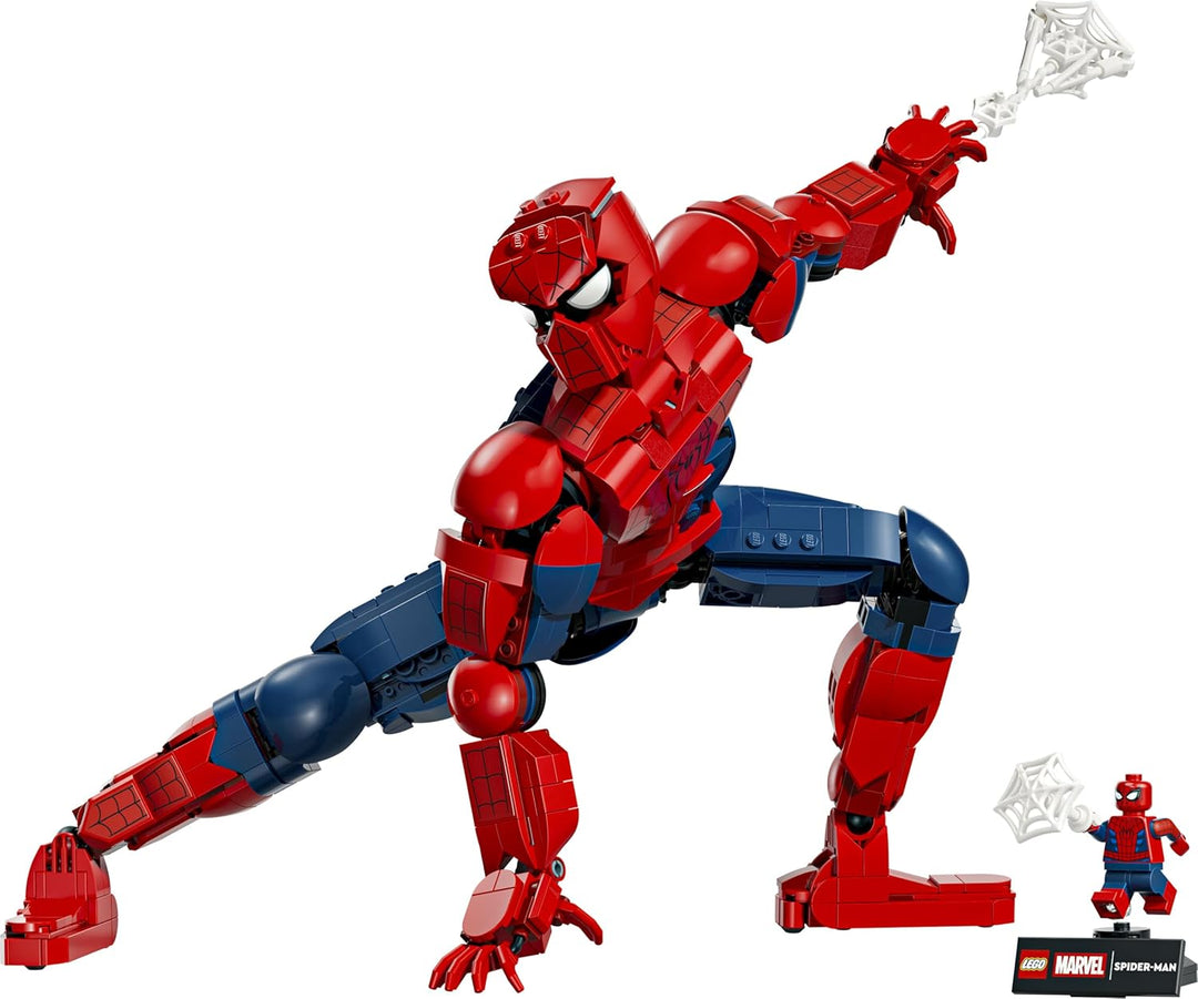 LEGO | Marvel Spider-Man-Figur - Superhelden Spielzeug inkl. Minifigur zum Sammeln - DIY Deko - Gesc