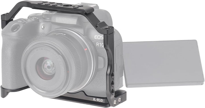 FOTGA Kamerakäfig mit Top Handle Griff Oben Handgriff für Canon EOS R10 Kamera, Aluminium Vlogging K