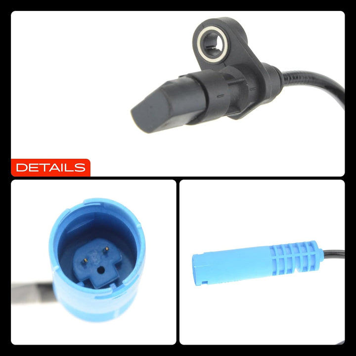 Frankberg 2x ABS Sensor Drehzahlfühler Radsensor Hinterachse Links Rechts Kompatibel mit 5er Touring