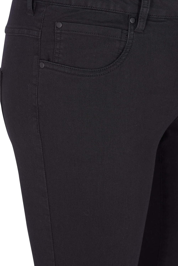 Zizzi Grosse Grössen Damen Super Slim Amy Jeans mit hoher Taille Gr 42-56 46W / 30L Schwarz, 46W / 3