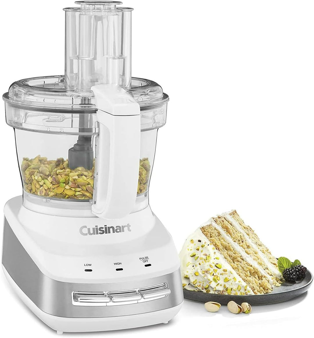 Cuisinart FP-110 Core Custom Multifunktions-Küchenmaschine, 10 Tassen, Weiss und Edelstahl 10-Cup We