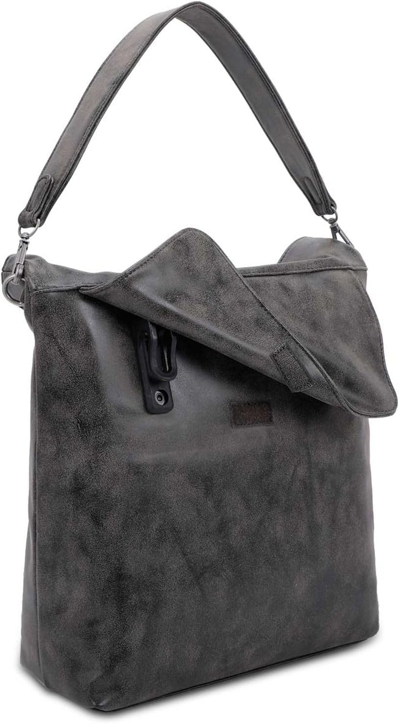 Fritzi aus Preussen Damen Bike01 Vintage Black Idol Schultertasche, Black Idol