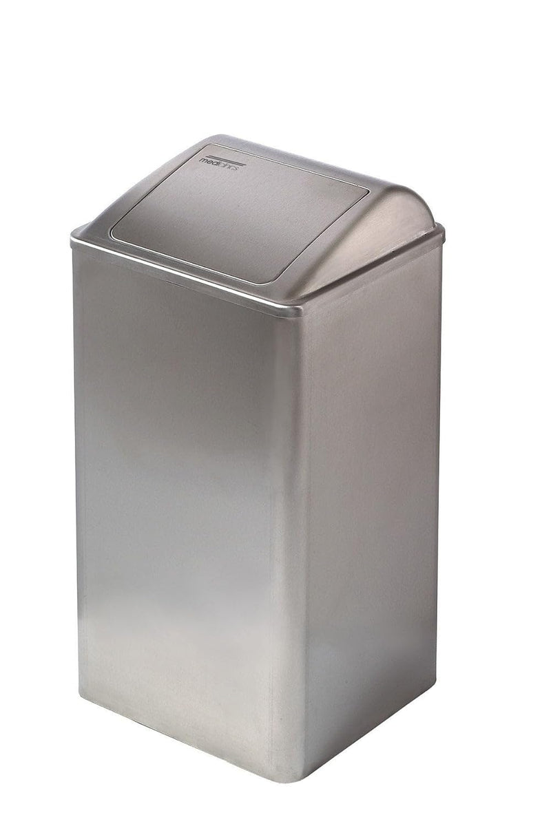 All Care 11062 Dutch Bins Mediclinics Edelstahl Geschlossen Abfallbehälter, 65 Liter, Edelstahl