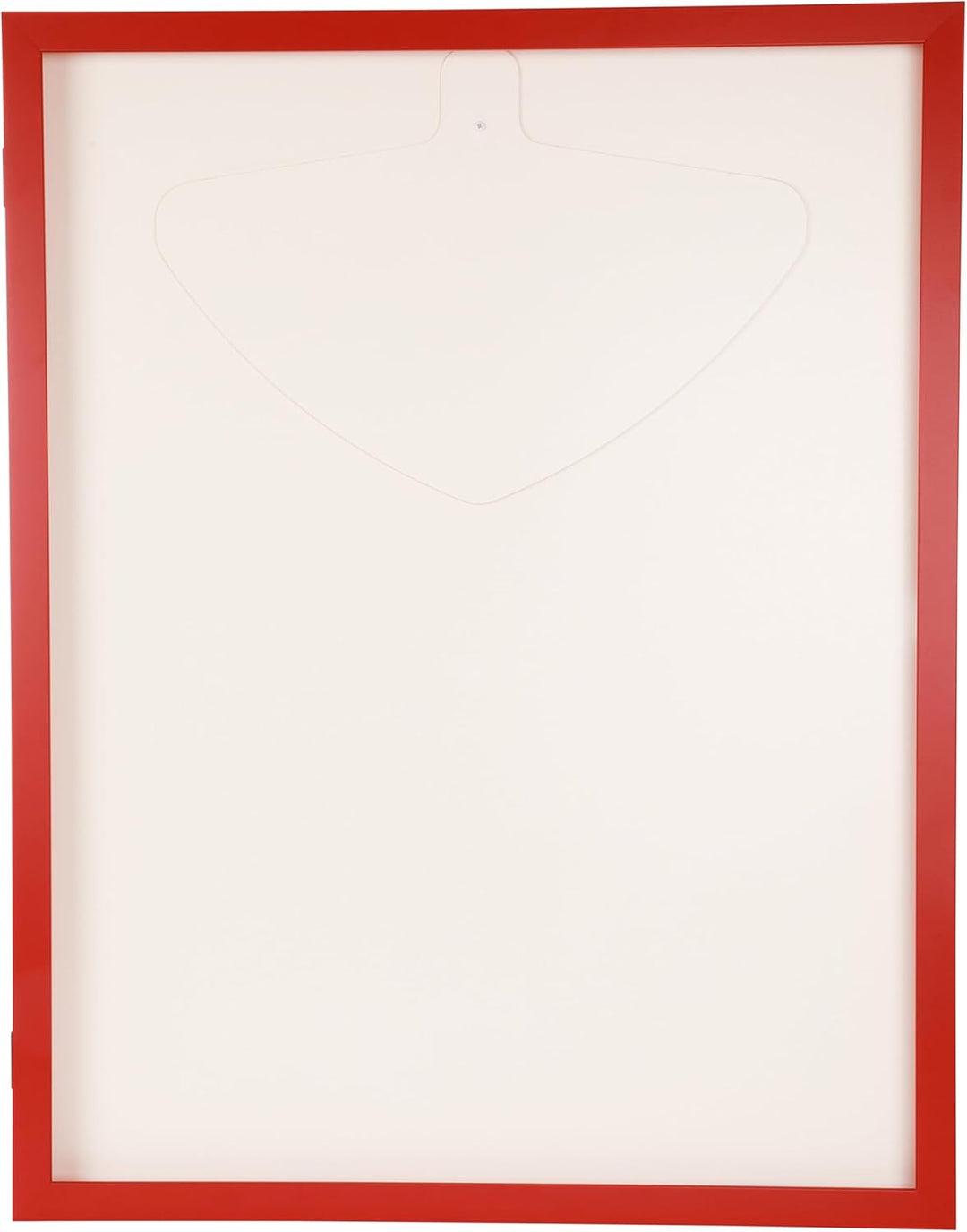 Trikotrahmen mit Drehtür – 'Rot' - Rückwand Weiss | Grösse: 90x70cm - von vorne bestückbar - stabile
