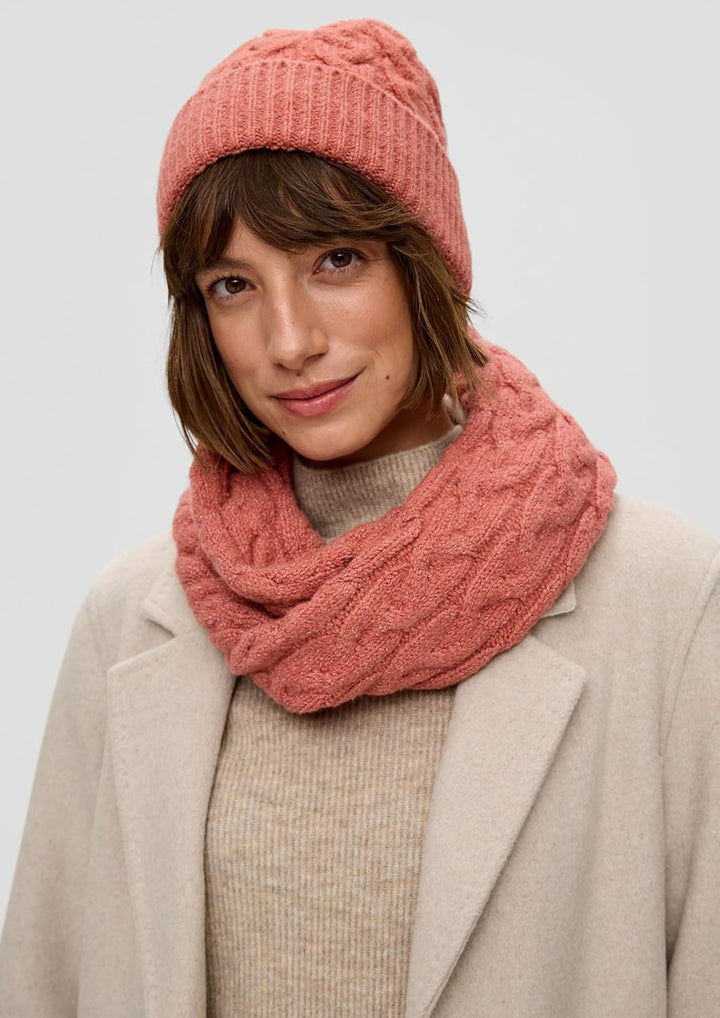 s.Oliver Damen Mütze Einheitsgrösse Orange, Einheitsgrösse Orange