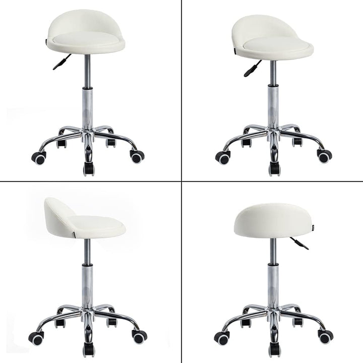 Mingone Bürohocker mit Rollen Sattelhocker mit Niedrige Rückenlehne Ergonomische Arbeitsstuhl Kosmet