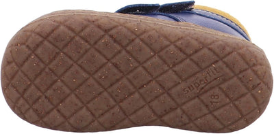 Superfit Baby-Jungen Saturnus Lauflernschuhe 21 EU Weit Blau Gelb 8000, 21 EU Weit Blau Gelb 8000