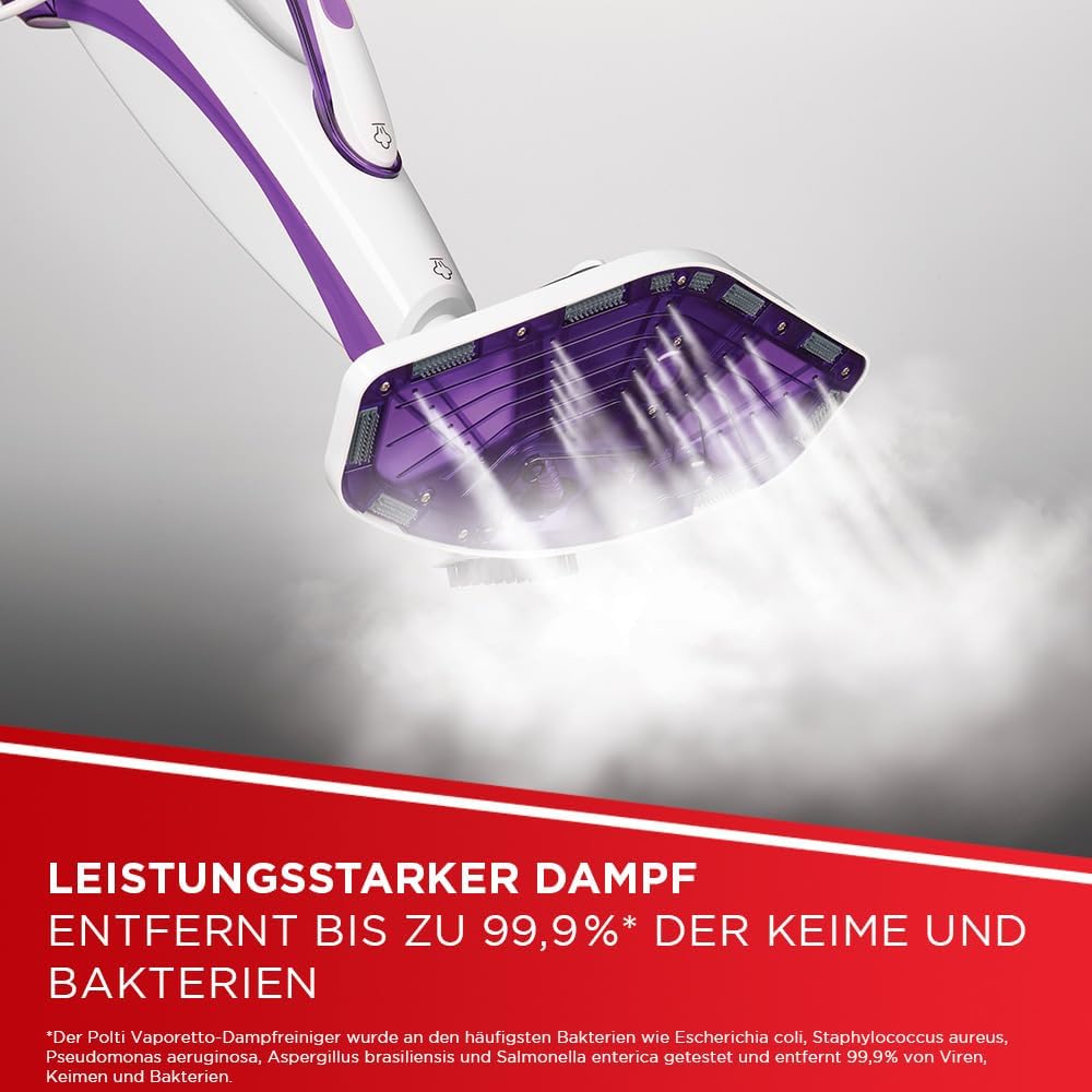 Polti Vaporetto SV440_Double PTEU0274 Dampfbesen mit doppelter Funktion: tragbarer Dampfreiniger und