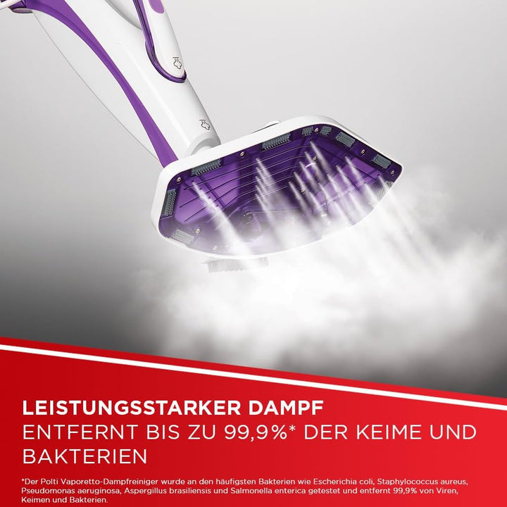 Polti Vaporetto SV440_Double PTEU0274 Dampfbesen mit doppelter Funktion: tragbarer Dampfreiniger und