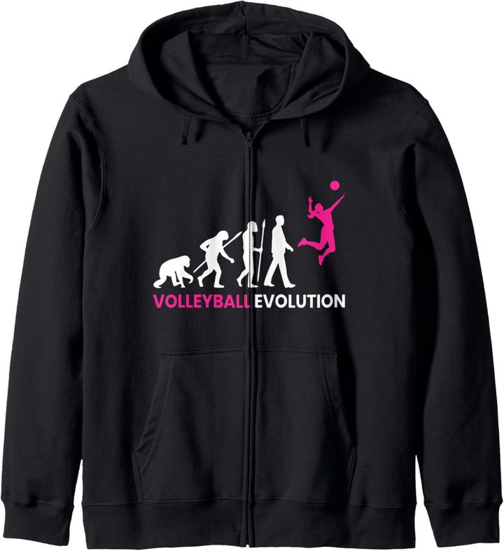 Evolution Volleyball-Spieler Volleyball Team Geschenk Kapuzenjacke