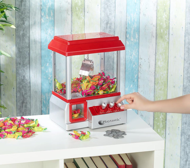 Playtastic Süssigkeiten Automat: Batteriebetriebener Süssigkeitenautomat Candy Grabber (Greifautomat