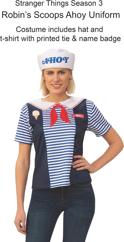 Stranger Things Robin Scoops Ahoy Uniform für Erwachsene - Grösse: S