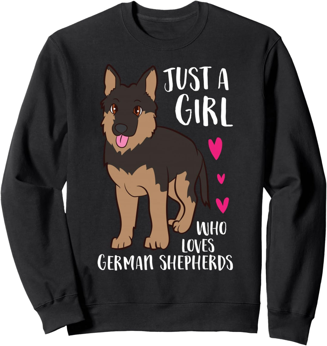 Nur Ein Mädchen Das Deutsche Schäferhunde Liebt Sweatshirt