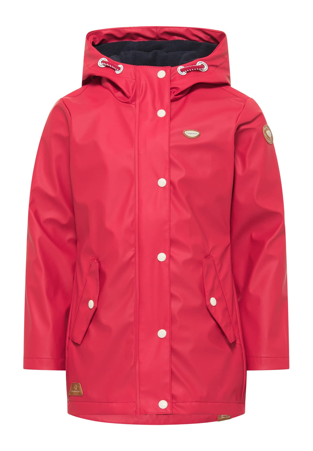 Ragwear Marjanka Mädchen Jacke Regenjacke Übergangsjacke Kinder Regenmantel Mantel Coat 128 Rot, 128