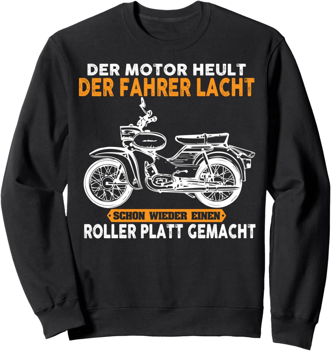 Simson Motor Heult Der Fahrer Lacht Simson Star Sweatshirt