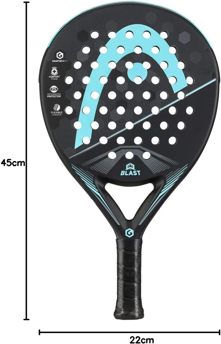 Head GrapheneXT Blast Padelschläger, Schwarz / Blau