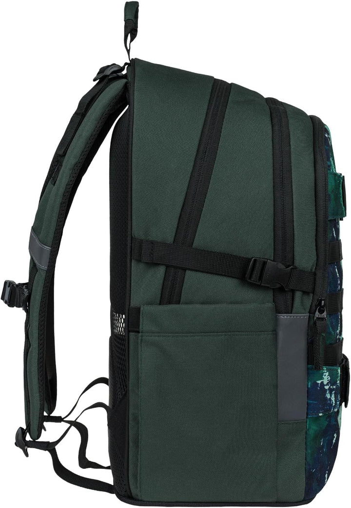 Baagl Schulrucksack Set Jungen 3 Teilig (Skateboard Rucksack, Mäppchen, Sporttasche), Schultasche ab