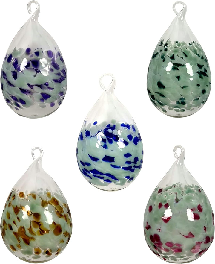 Lauschaer Glas Ostereier aus Glas mit Granulat Verschiedene Grössen und Sets mundgeblasen handgeform