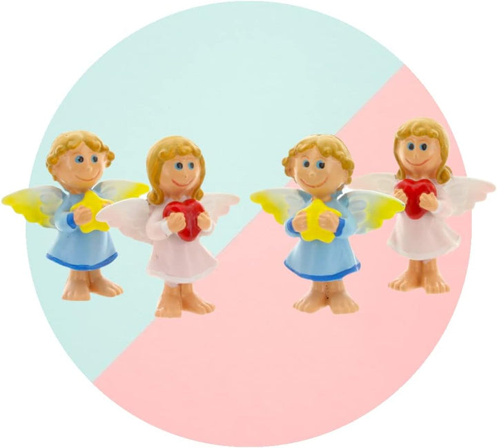 MIK funshopping Schutzengel in Tüte 2-Fach Sortiert, 24er Display, Glücksbringer (pastellrosa-Pastel