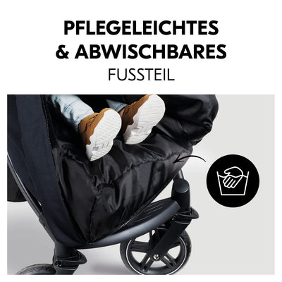 Hauck Universal Fusssack für Buggys und Fahrradanhänger, Warmes Fleece, Einfache Installation mit 5-