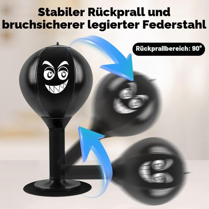 Punchingball Tisch mit Saugnapf, Strapazierfähiger Ball Rage Bag Desktop Punching Bag Mini Boxsack f